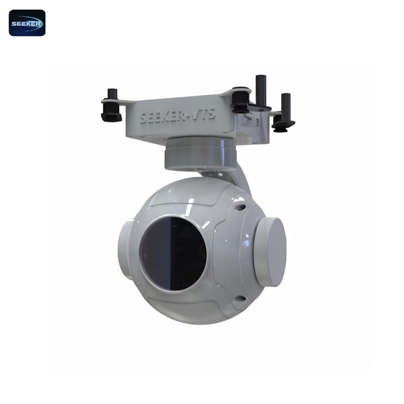 Small three-axis stabilized gimbal frame UAV pod housing